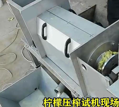 檸檬壓榨機試機現(xiàn)場 檸檬壓榨機試機現(xiàn)場
